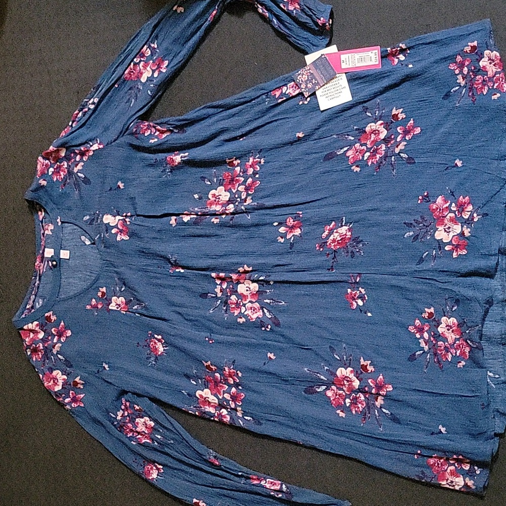 🆕️NWT Xhilaration Blue Floral Dress, Size M